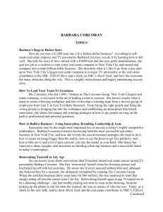 BARBARA CORCORAN - Keynote Speakers, Inc.