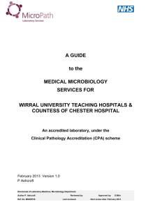 Wirral Medical Microbiology document