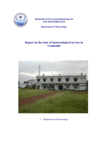 Appraisal of meteorological service in Cambodia and Laos