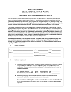 COPS doctoral planning form