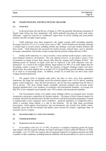 III. trade policies and practices by measure