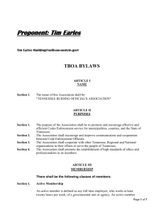 TBOA Bylaws Amendments For 2014 – Earles
