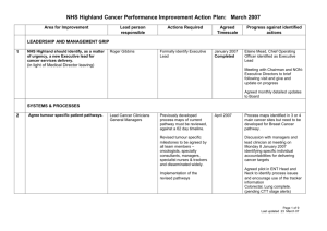 6.1 Cancer Action Plan