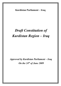 2009 Draft Constitution for the Kurdistan Region