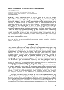 Livestock systems and land use: which diversity for