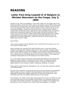 King Leopold letter