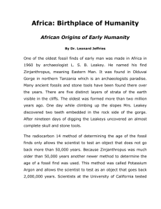 Africa: Birthplace of Humanity