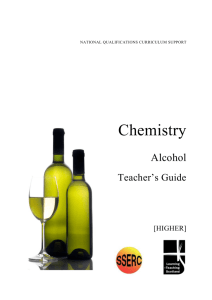 Investigating Alcohol - Teacher`s Guide
