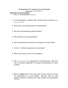 10 Questions For Analyzing Social Problems