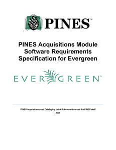 Final PINES ACQ software requirements specification