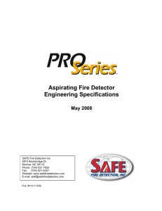 INCIPIENT FIRE DETECTOR, IFD CIRRUS SERIES