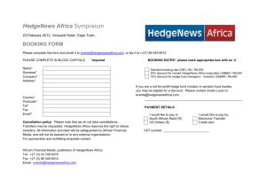 HedgeNews Africa Symposium 23 February 2012, Vineyard Hotel