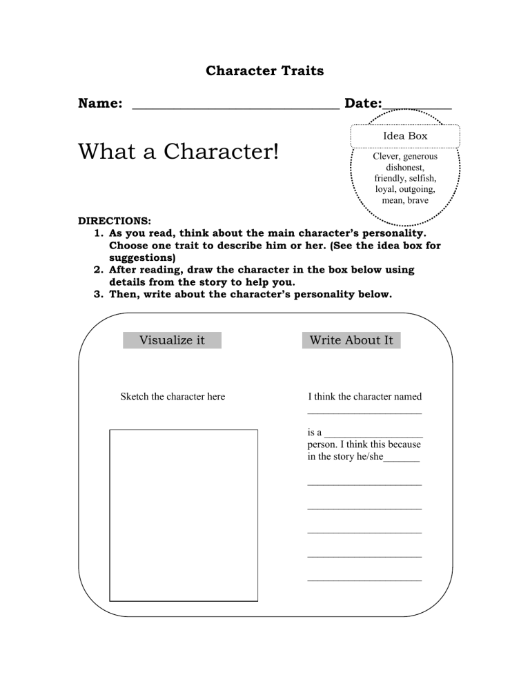 character traits of biography
