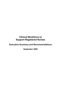 Clinical Workforce To Support Registered Nurses