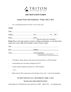 Art Donation Form as Word Doc