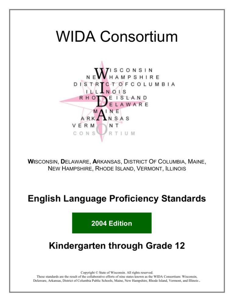 Nys English Language Proficiency Standards