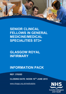 Clinical Specialty Skills - NHS Greater Glasgow and Clyde