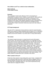 Do children engage in maths activities more when ICT is used