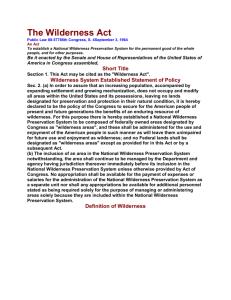 The Wilderness Act