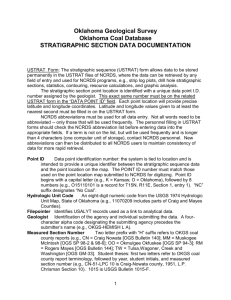 stratigraphic table documentation