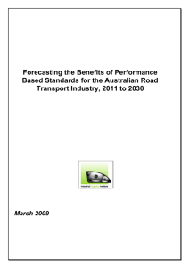 Forecasting the Benefits of Performance Based Standards