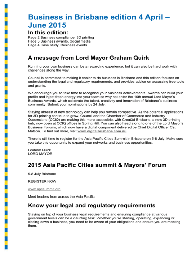 SES LETTER Brisbane City Council