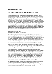 Our Place in the Future: Reclaiming Our Past