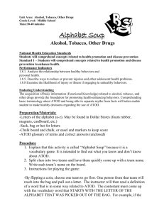 Alphabet Soup Middle School Lesson ATOD