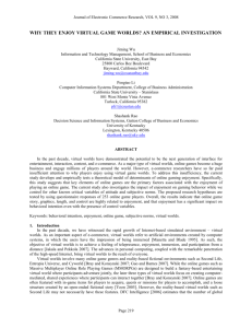 Table 1: Survey Items - California State University, Long Beach