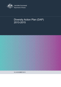 Diversity Action Plan (DAP) 2013-2015