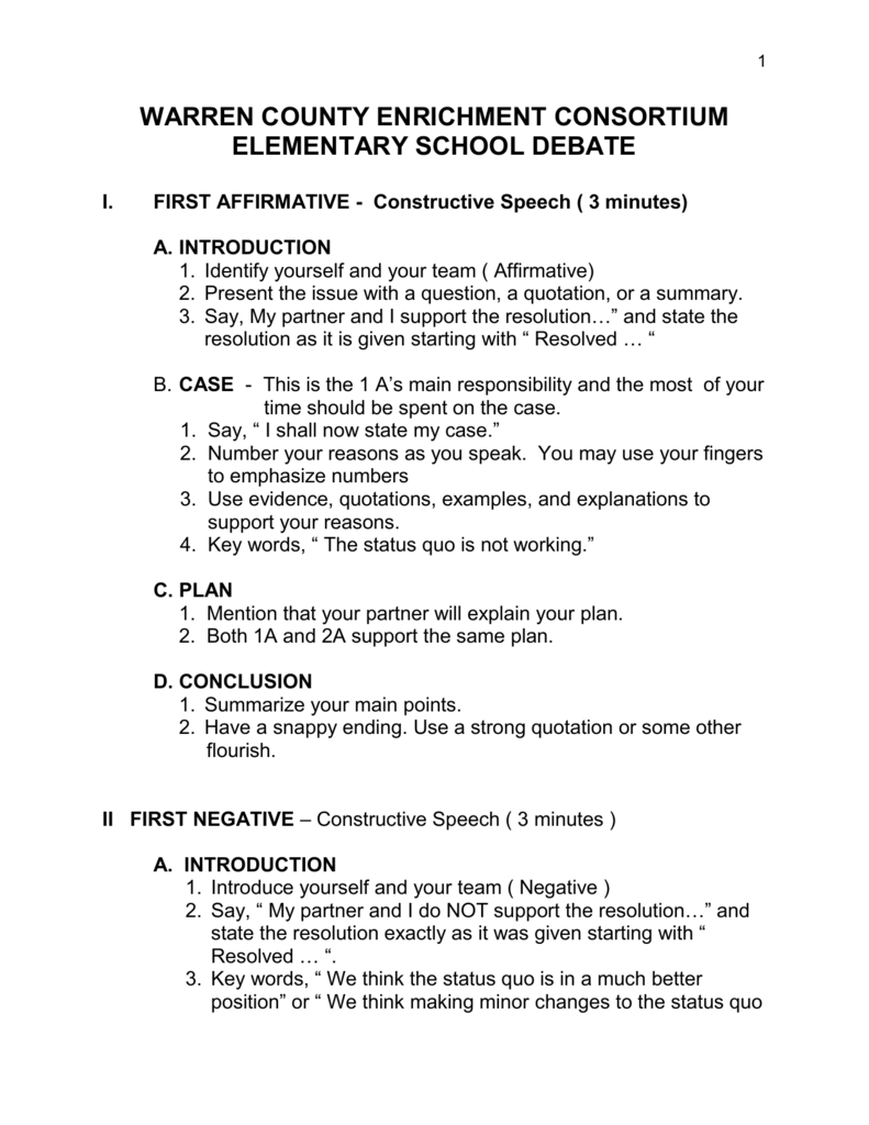 Debate Conclusion - Conclusions for Theory and Public Debate