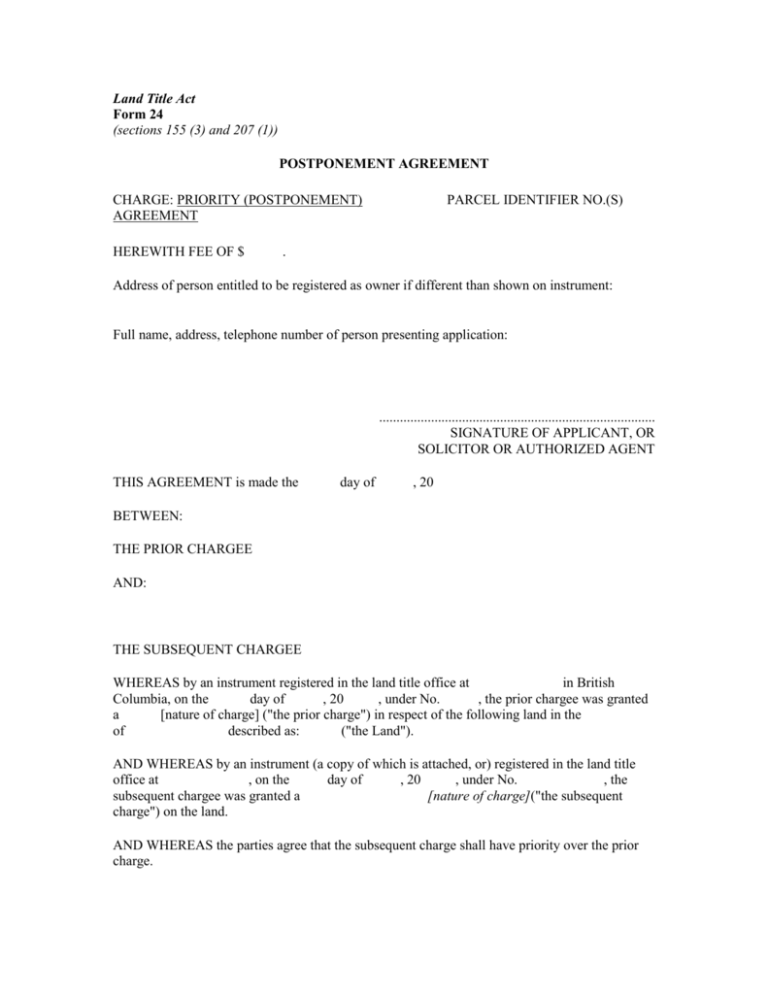 Land Title Act