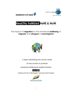 healthy families here & now - Migrant Information Centre Eastern