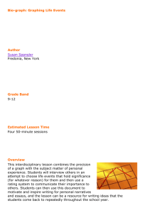 Bio-graph: Graphing Life Events