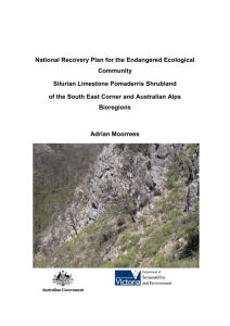 National Recovery Plan for the Endangered Ecological Community