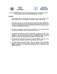 UN/FAO - DPG Tanzania