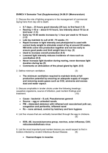 BVSc V Semester Test 11 May 2001