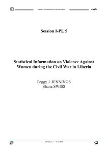 Statistical information on the violence against women during the civil