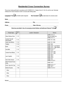 Residential Cross Connection Survey Form - MEG