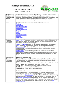Advent 2 - The Methodist Church of New Zealand
