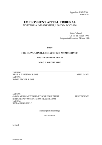 [EAT]: Employment Appeal Tribunal Judgment 24th June 1996.