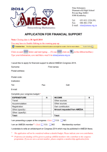 Financial support application