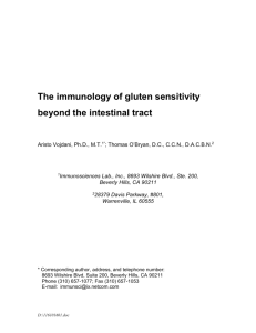 The immunology of gluten sensitivity beyond the intestinal tract
