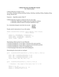 Collision Detection and Ellipsoids Tutorial