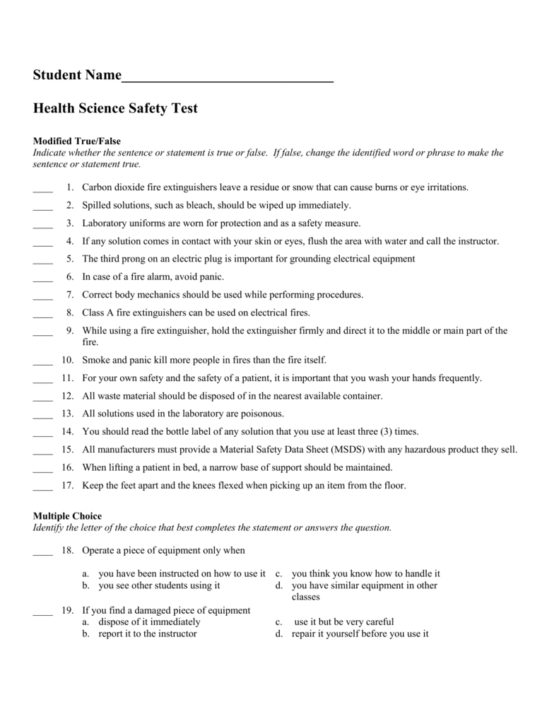 Safety Test