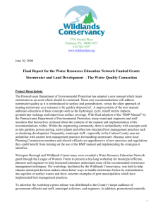 Final Report - Water Resources Education Network