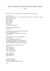 Appendix 3: Algorithm code in R language (R Project for