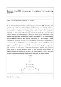 Synthesis of new HBC derivatives and investigation of their π