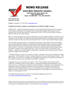Press Release Template - Iowa Beef Industry Council