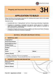 Form 3H – Application to Build